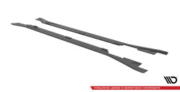 Street Pro Seitenschweller Ansatz Cup Leisten V.2 für VW Arteon R / R-Line Facelift SCHWARZ