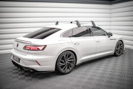Street Pro Seitenschweller Ansatz Cup Leisten V.2 passend für VW Arteon R / R-Line Facelift SCHWARZ