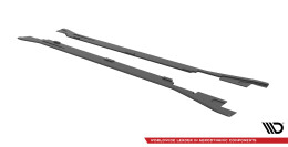 Street Pro Seitenschweller Ansatz Cup Leisten V.2 passend für VW Arteon R / R-Line Facelift SCHWARZ