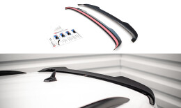 Heck Spoiler Aufsatz Abrisskante passend für VW Tiguan Mk2 schwarz Hochglanz