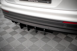 Street Pro Heckschürze Heck Ansatz Diffusor für VW Tiguan Mk2 SCHWARZ-ROT