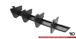 Street Pro Heckschürze Heck Ansatz Diffusor passend für VW Tiguan Mk2 schwarz-rot