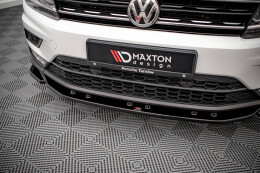 Cup Spoilerlippe Front Ansatz für VW Tiguan Mk2 schwarz matt