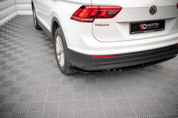 Heck Ansatz Flaps Diffusor V.1 für VW Tiguan Mk2 schwarz Hochglanz