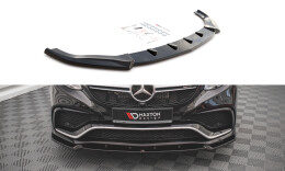 Cup Spoilerlippe Front Ansatz V.1 für Mercedes GLE Coupe / SUV 63 AMG C292 / W166 schwarz Hochglanz