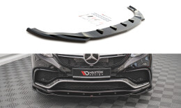 Cup Spoilerlippe Front Ansatz V.2 passend für Mercedes-Benz GLE Coupe / SUV 63 AMG C292 / W166 schwarz Hochglanz