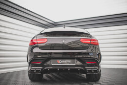 Heck Ansatz Diffusor passend für Mercedes-Benz GLE Coupe 63 AMG C292 schwarz Hochglanz