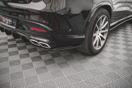 Heck Ansatz Flaps Diffusor V.1 passend für Mercedes-Benz GLE Coupe 63 AMG C292 schwarz Hochglanz