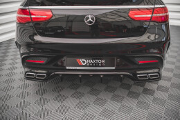 Heck Ansatz Flaps Diffusor V.1 passend für Mercedes-Benz GLE Coupe 63 AMG C292 schwarz Hochglanz