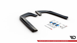 Heck Ansatz Flaps Diffusor V.1 passend für Mercedes-Benz GLE Coupe 63 AMG C292 schwarz Hochglanz