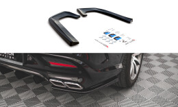 Heck Ansatz Flaps Diffusor V.2 für Mercedes-Benz GLE Coupe 63 AMG C292 schwarz Hochglanz