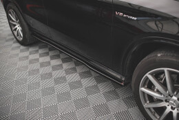 Seitenschweller Ansatz Cup Leisten passend für Mercedes-Benz GLE Coupe 63 AMG C292 schwarz Hochglanz