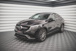 Seitenschweller Ansatz Cup Leisten passend für Mercedes-Benz GLE Coupe 63 AMG C292 schwarz Hochglanz
