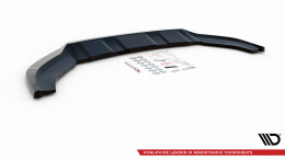 Cup Spoilerlippe Front Ansatz V.2 passend für Audi Q3 Sport 8U Facelift schwarz Hochglanz