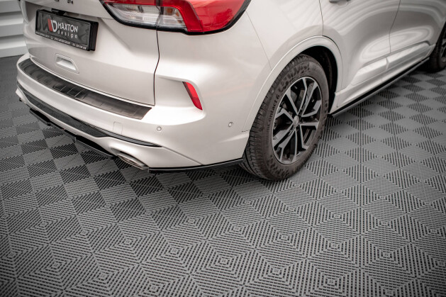 Heck Ansatz Flaps Diffusor für Ford Kuga ST-Line Mk3 Carbon Look