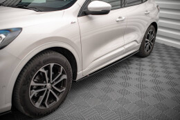 Seitenschweller Ansatz Cup Leisten passend für Ford Kuga ST-Line Mk3 schwarz Hochglanz