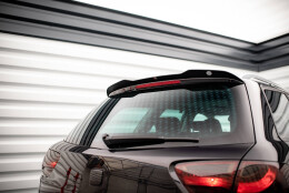 Heck Spoiler Aufsatz Abrisskante passend für Seat Exeo ST schwarz Hochglanz