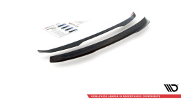Heck Spoiler Aufsatz Abrisskante passend für Seat Exeo ST schwarz Hochglanz