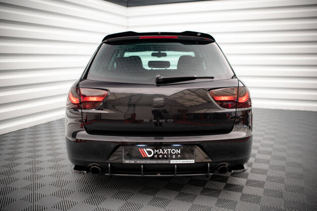 Street Pro Heckschürze Heck Ansatz Diffusor passend für Seat Exeo rot
