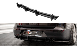 Street Pro Heckschürze Heck Ansatz Diffusor passend für Seat Exeo rot
