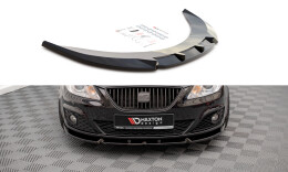 Cup Spoilerlippe Front Ansatz V.1 passend für Seat Exeo schwarz Hochglanz