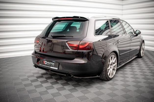 Mittlerer Cup Diffusor Heck Ansatz passend für Seat Exeo schwarz Hochglanz