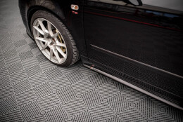 Street+ Seitenschweller Leisten passend für Seat Exeo schwarz Hochglanz