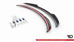 Heck Spoiler Aufsatz Abrisskante passend für Hyundai I40 Mk1 schwarz Hochglanz