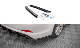 Heck Ansatz Flaps Diffusor passend für Hyundai I40 Mk1 schwarz Hochglanz