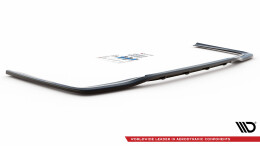 Mittlerer Cup Diffusor Heck Ansatz DTM Look passend für Mercedes-Benz E AMG-Line Limousine W212 Facelift schwarz Hochglanz