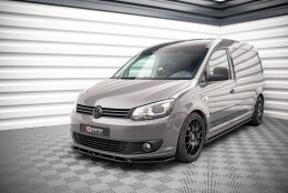 Cup Spoilerlippe Front Ansatz passend für VW Caddy Mk3 Facelift schwarz Hochglanz