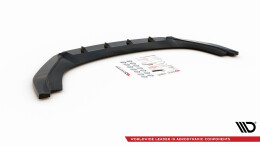 Cup Spoilerlippe Front Ansatz passend für VW Caddy Mk3 Facelift schwarz Hochglanz