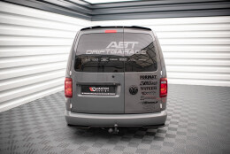 Mittlerer Cup Diffusor Heck Ansatz DTM Look passend für VW Caddy Mk3 Facelift schwarz matt