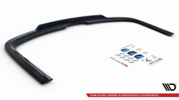 Mittlerer Cup Diffusor Heck Ansatz DTM Look passend für VW Caddy Mk3 Facelift schwarz matt
