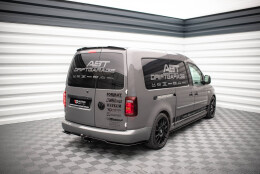 Heckansatz VW Caddy Long Mk3 Facelift schwarz Hochglanz