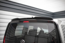Heck Spoiler Aufsatz Abrisskante für VW Caddy Mk5 schwarz Hochglanz