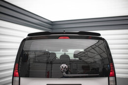 Heck Spoiler Aufsatz Abrisskante für VW Caddy Mk5 schwarz Hochglanz
