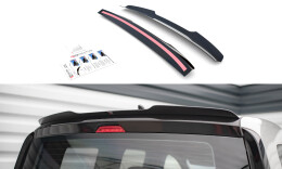 Heck Spoiler Aufsatz Abrisskante passend für VW Caddy Mk5 schwarz Hochglanz