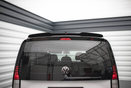 Heck Spoiler Aufsatz Abrisskante passend für VW Caddy Mk5 schwarz Hochglanz