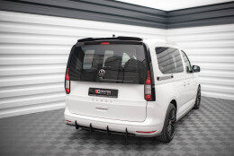 Street Pro Heckschürze Heck Ansatz Diffusor passend für VW Caddy Mk5 schwarz-rot