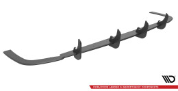 Street Pro Heckschürze Heck Ansatz Diffusor passend für VW Caddy Mk5 schwarz-rot