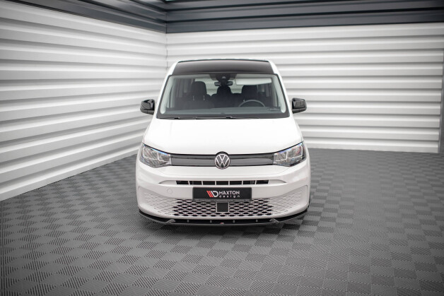 Cup Spoilerlippe Front Ansatz V.2 passend für VW Caddy Mk5 schwarz Hochglanz