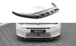 Cup Spoilerlippe Front Ansatz V.2 passend für VW Caddy Mk5 schwarz Hochglanz