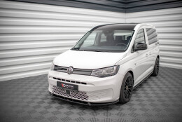 Cup Spoilerlippe Front Ansatz V.2 passend für VW Caddy Mk5 schwarz Hochglanz