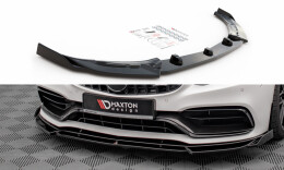 Cup Spoilerlippe Front Ansatz V.2 für Mercedes-AMG C63 Coupe AMG Aero Paket C205 Facelift schwarz Hochglanz