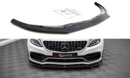 Cup Spoilerlippe Front Ansatz V.3 für Mercedes-AMG C63 Coupe C205 Facelift schwarz Hochglanz