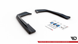 Heck Ansatz Flaps Diffusor für Mercedes-AMG C 63 AMG Coupe AMG Aero Paket C205 Facelift schwarz Hochglanz