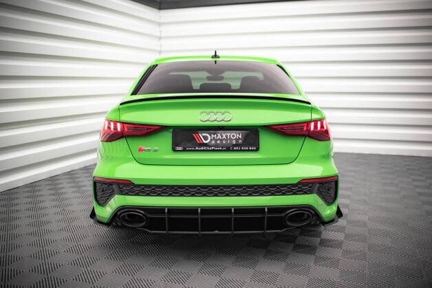 Street Pro Heckschürze Heck Ansatz Diffusor passend für Audi RS3 Limousine 8Y SCHWARZ