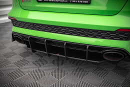 Street Pro Heckschürze Heck Ansatz Diffusor passend für Audi RS3 Limousine 8Y SCHWARZ