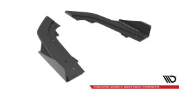 Street Pro Heck Ansatz Flaps Diffusor für Audi RS3 Limousine 8Y schwarz+ Hochglanz Flaps